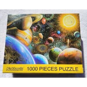 Nattork 1000 Piece Jigsaw Puzzle Celestial Universe Planets Solar System Game